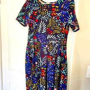 Lularoe Amelia 3x Floral Dress with Pockets